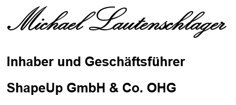 Unterschrift des Inhabers und Geschäftsführers Michael Lautenschlager